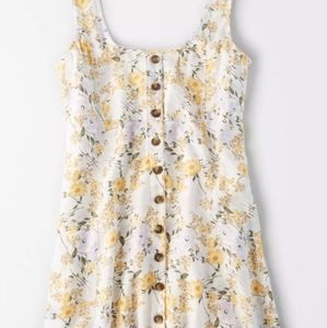 American Eagle Button Front Mini Dress
